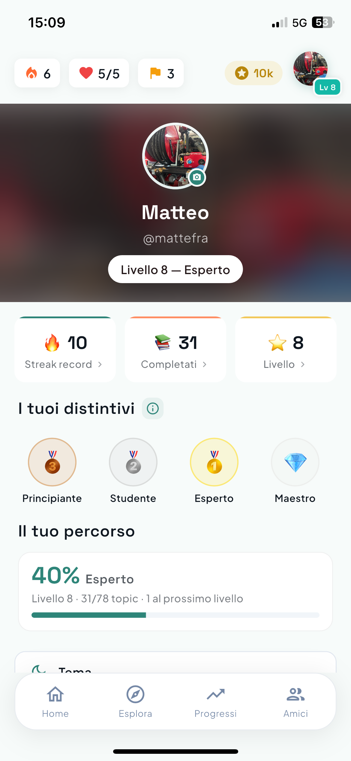 Profilo e badge di beAdults