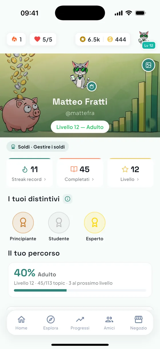 Profilo e badge di beAdults